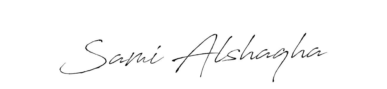 It looks lik you need a new signature style for name Sami Alshaqha. Design unique handwritten (Antro_Vectra) signature with our free signature maker in just a few clicks. Sami Alshaqha signature style 6 images and pictures png