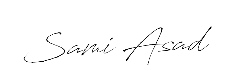 Use a signature maker to create a handwritten signature online. With this signature software, you can design (Antro_Vectra) your own signature for name Sami Asad. Sami Asad signature style 6 images and pictures png