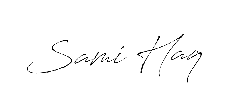 You should practise on your own different ways (Antro_Vectra) to write your name (Sami Haq) in signature. don't let someone else do it for you. Sami Haq signature style 6 images and pictures png