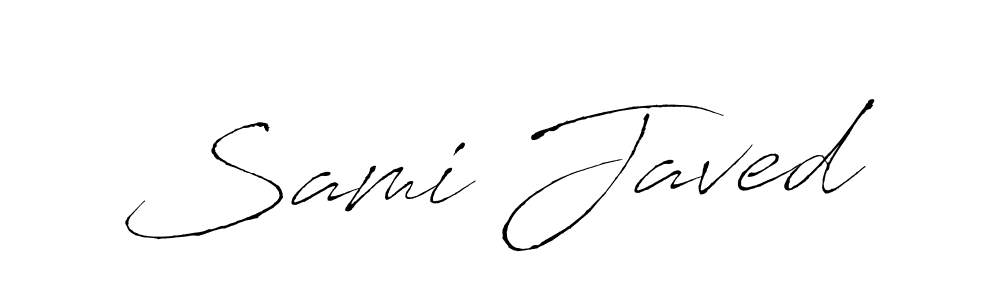 Create a beautiful signature design for name Sami Javed. With this signature (Antro_Vectra) fonts, you can make a handwritten signature for free. Sami Javed signature style 6 images and pictures png