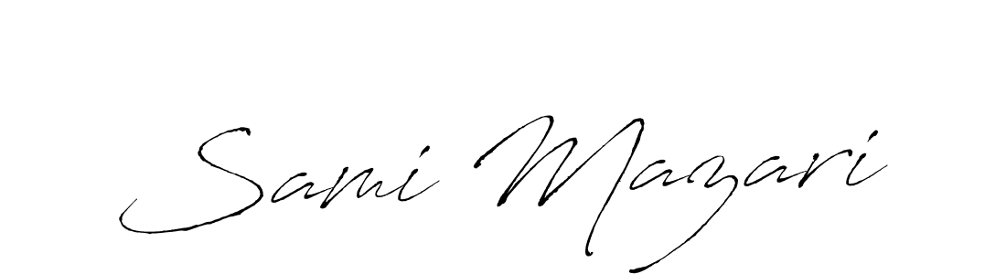 Sami Mazari stylish signature style. Best Handwritten Sign (Antro_Vectra) for my name. Handwritten Signature Collection Ideas for my name Sami Mazari. Sami Mazari signature style 6 images and pictures png