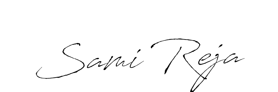 Similarly Antro_Vectra is the best handwritten signature design. Signature creator online .You can use it as an online autograph creator for name Sami Reja. Sami Reja signature style 6 images and pictures png