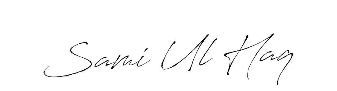 Antro_Vectra is a professional signature style that is perfect for those who want to add a touch of class to their signature. It is also a great choice for those who want to make their signature more unique. Get Sami Ul Haq name to fancy signature for free. Sami Ul Haq signature style 6 images and pictures png