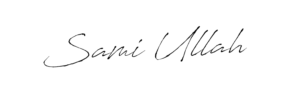 Similarly Antro_Vectra is the best handwritten signature design. Signature creator online .You can use it as an online autograph creator for name Sami Ullah. Sami Ullah signature style 6 images and pictures png