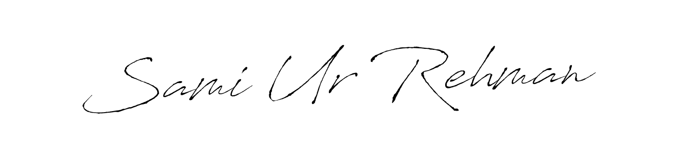 Similarly Antro_Vectra is the best handwritten signature design. Signature creator online .You can use it as an online autograph creator for name Sami Ur Rehman. Sami Ur Rehman signature style 6 images and pictures png