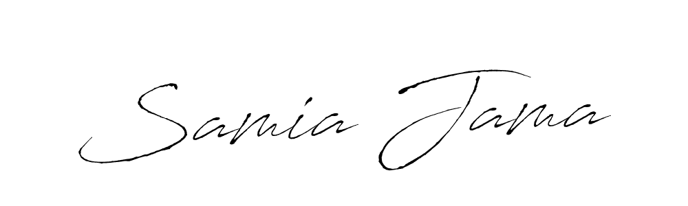 Make a beautiful signature design for name Samia Jama. With this signature (Antro_Vectra) style, you can create a handwritten signature for free. Samia Jama signature style 6 images and pictures png