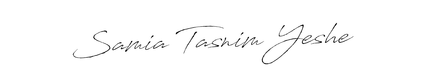 How to make Samia Tasnim Yeshe signature? Antro_Vectra is a professional autograph style. Create handwritten signature for Samia Tasnim Yeshe name. Samia Tasnim Yeshe signature style 6 images and pictures png