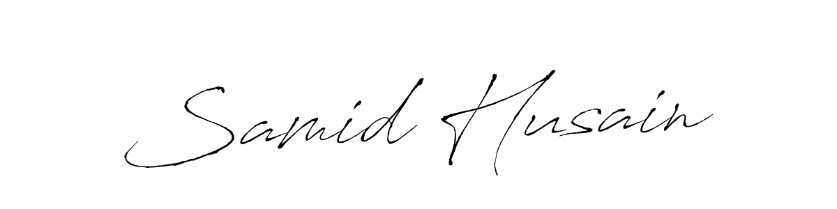 Make a beautiful signature design for name Samid Husain. Use this online signature maker to create a handwritten signature for free. Samid Husain signature style 6 images and pictures png