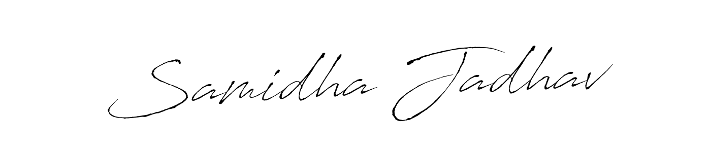 Also we have Samidha Jadhav name is the best signature style. Create professional handwritten signature collection using Antro_Vectra autograph style. Samidha Jadhav signature style 6 images and pictures png
