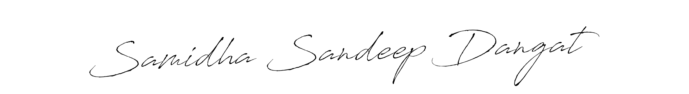 How to make Samidha Sandeep Dangat signature? Antro_Vectra is a professional autograph style. Create handwritten signature for Samidha Sandeep Dangat name. Samidha Sandeep Dangat signature style 6 images and pictures png