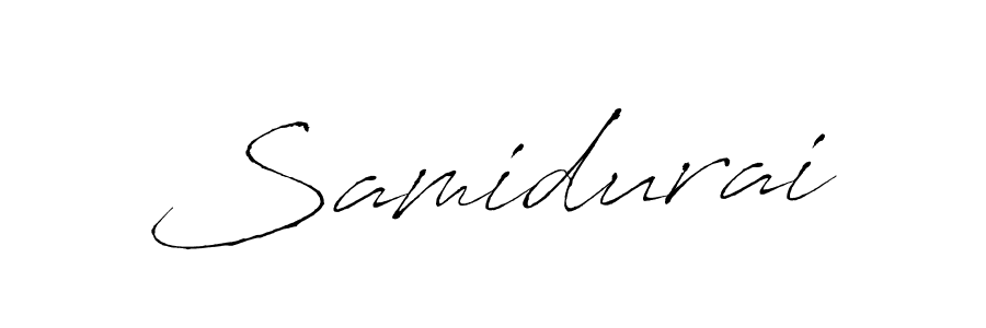 Make a beautiful signature design for name Samidurai. With this signature (Antro_Vectra) style, you can create a handwritten signature for free. Samidurai signature style 6 images and pictures png