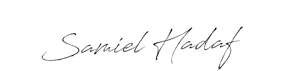 Design your own signature with our free online signature maker. With this signature software, you can create a handwritten (Antro_Vectra) signature for name Samiel Hadaf. Samiel Hadaf signature style 6 images and pictures png