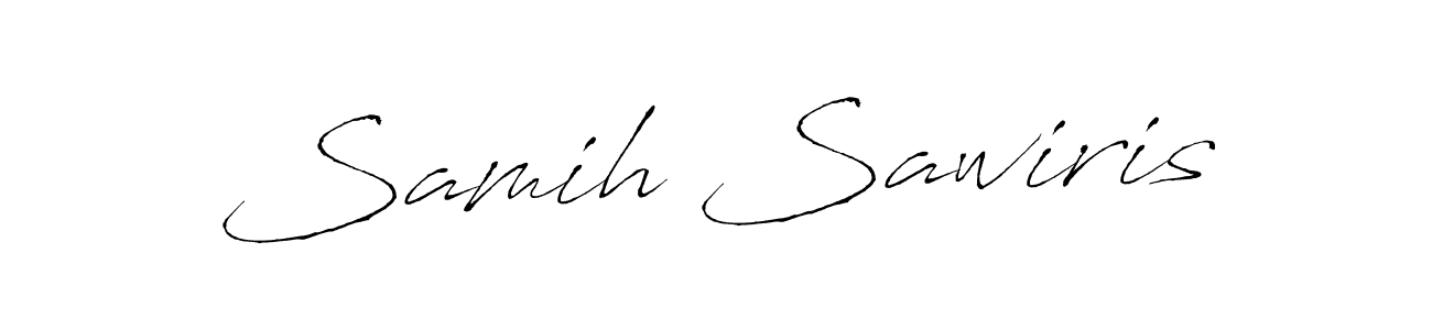 Make a beautiful signature design for name Samih Sawiris. With this signature (Antro_Vectra) style, you can create a handwritten signature for free. Samih Sawiris signature style 6 images and pictures png