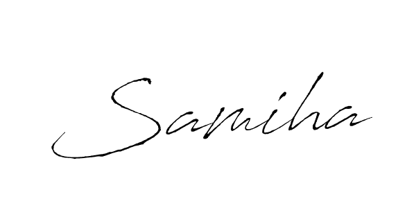 How to make Samiha name signature. Use Antro_Vectra style for creating short signs online. This is the latest handwritten sign. Samiha signature style 6 images and pictures png