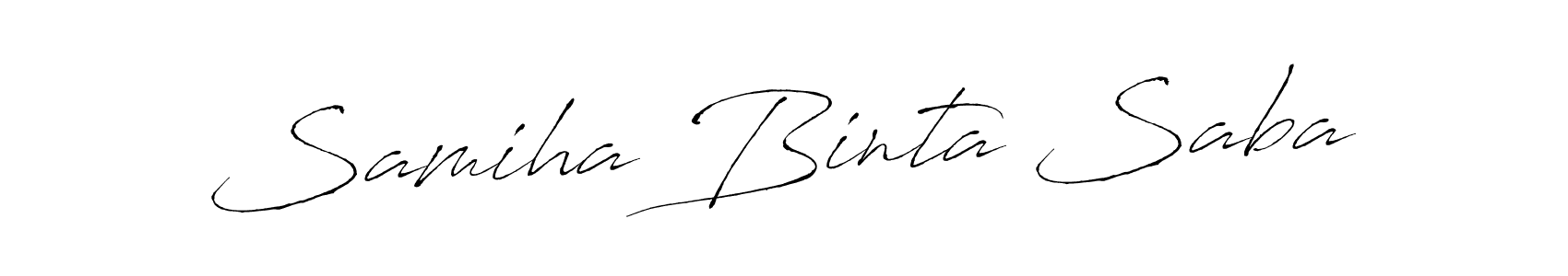 The best way (Antro_Vectra) to make a short signature is to pick only two or three words in your name. The name Samiha Binta Saba include a total of six letters. For converting this name. Samiha Binta Saba signature style 6 images and pictures png