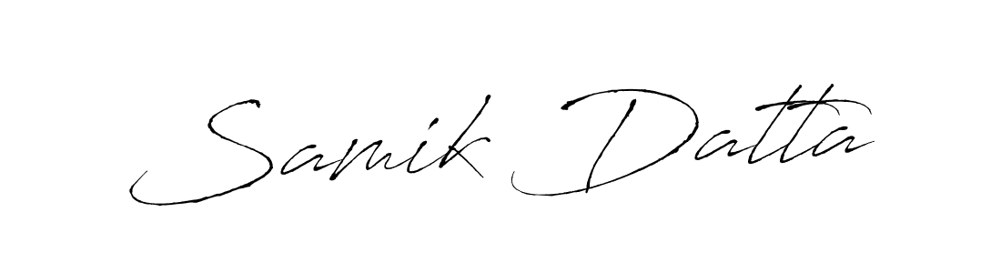 Samik Datta stylish signature style. Best Handwritten Sign (Antro_Vectra) for my name. Handwritten Signature Collection Ideas for my name Samik Datta. Samik Datta signature style 6 images and pictures png