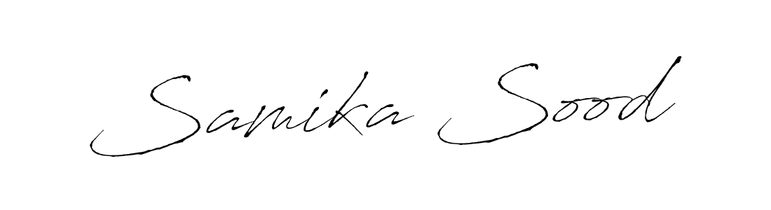 How to make Samika Sood signature? Antro_Vectra is a professional autograph style. Create handwritten signature for Samika Sood name. Samika Sood signature style 6 images and pictures png