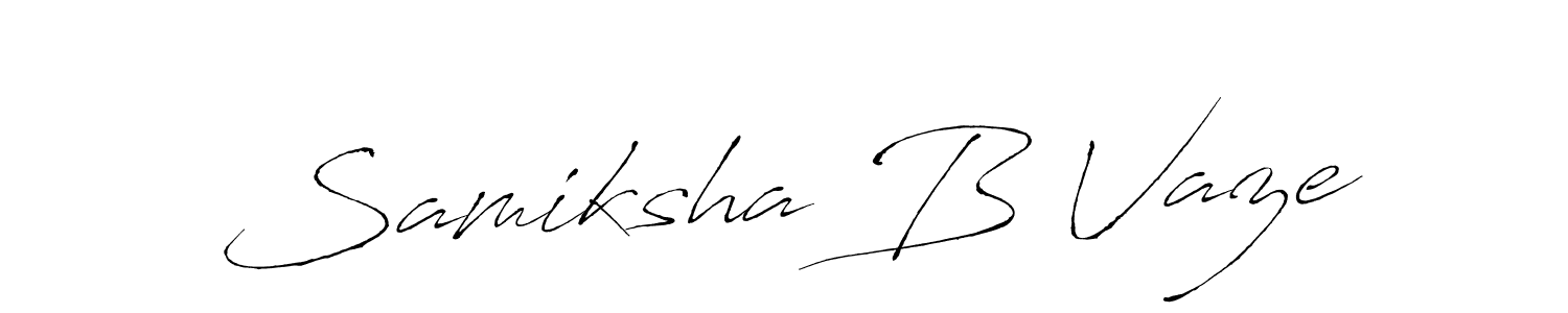 Make a short Samiksha B Vaze signature style. Manage your documents anywhere anytime using Antro_Vectra. Create and add eSignatures, submit forms, share and send files easily. Samiksha B Vaze signature style 6 images and pictures png