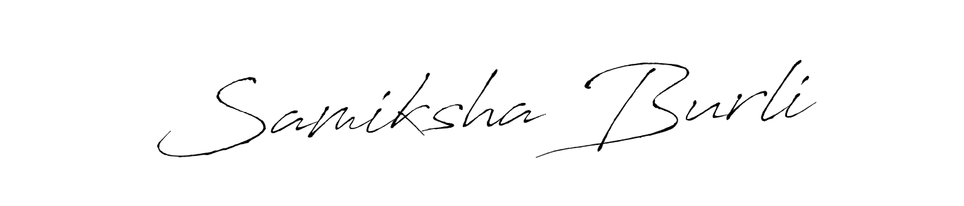 It looks lik you need a new signature style for name Samiksha Burli. Design unique handwritten (Antro_Vectra) signature with our free signature maker in just a few clicks. Samiksha Burli signature style 6 images and pictures png