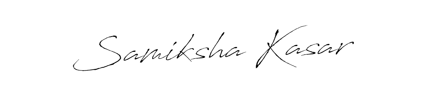 This is the best signature style for the Samiksha Kasar name. Also you like these signature font (Antro_Vectra). Mix name signature. Samiksha Kasar signature style 6 images and pictures png