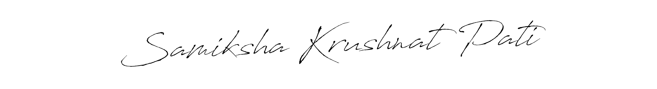 Here are the top 10 professional signature styles for the name Samiksha Krushnat Pati. These are the best autograph styles you can use for your name. Samiksha Krushnat Pati signature style 6 images and pictures png