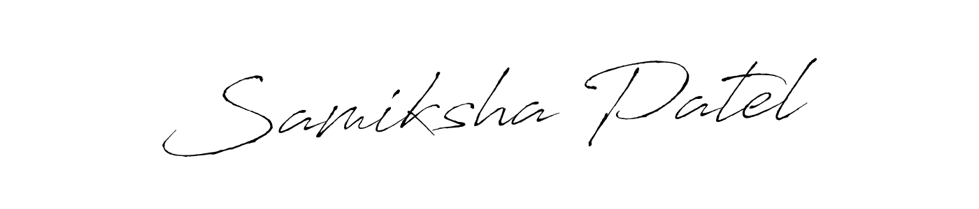 Use a signature maker to create a handwritten signature online. With this signature software, you can design (Antro_Vectra) your own signature for name Samiksha Patel. Samiksha Patel signature style 6 images and pictures png