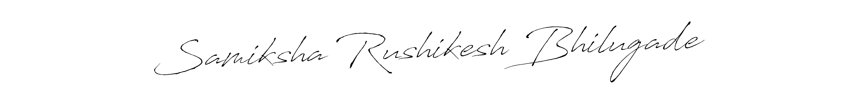 Samiksha Rushikesh Bhilugade stylish signature style. Best Handwritten Sign (Antro_Vectra) for my name. Handwritten Signature Collection Ideas for my name Samiksha Rushikesh Bhilugade. Samiksha Rushikesh Bhilugade signature style 6 images and pictures png