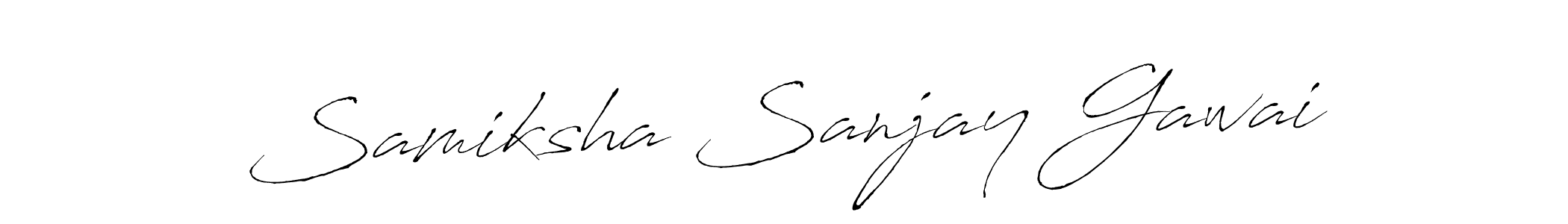 Also You can easily find your signature by using the search form. We will create Samiksha Sanjay Gawai name handwritten signature images for you free of cost using Antro_Vectra sign style. Samiksha Sanjay Gawai signature style 6 images and pictures png