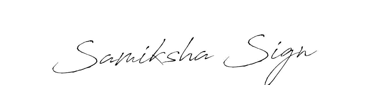 It looks lik you need a new signature style for name Samiksha Sign. Design unique handwritten (Antro_Vectra) signature with our free signature maker in just a few clicks. Samiksha Sign signature style 6 images and pictures png