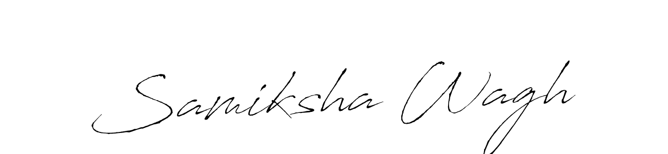 Make a beautiful signature design for name Samiksha Wagh. With this signature (Antro_Vectra) style, you can create a handwritten signature for free. Samiksha Wagh signature style 6 images and pictures png