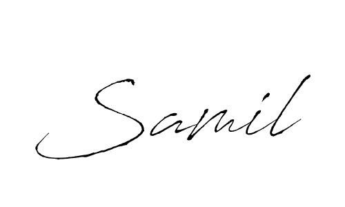 Similarly Antro_Vectra is the best handwritten signature design. Signature creator online .You can use it as an online autograph creator for name Samil. Samil signature style 6 images and pictures png