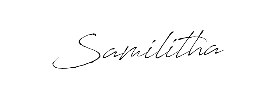 if you are searching for the best signature style for your name Samilitha. so please give up your signature search. here we have designed multiple signature styles  using Antro_Vectra. Samilitha signature style 6 images and pictures png
