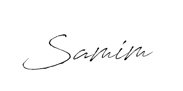 Design your own signature with our free online signature maker. With this signature software, you can create a handwritten (Antro_Vectra) signature for name Samim . Samim  signature style 6 images and pictures png
