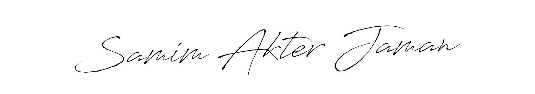 This is the best signature style for the Samim Akter Jaman name. Also you like these signature font (Antro_Vectra). Mix name signature. Samim Akter Jaman signature style 6 images and pictures png