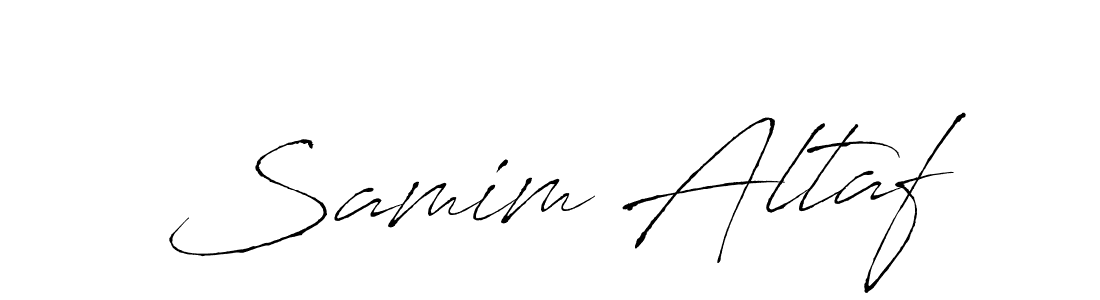 Samim Altaf stylish signature style. Best Handwritten Sign (Antro_Vectra) for my name. Handwritten Signature Collection Ideas for my name Samim Altaf. Samim Altaf signature style 6 images and pictures png