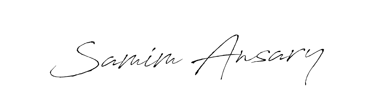 Samim Ansary stylish signature style. Best Handwritten Sign (Antro_Vectra) for my name. Handwritten Signature Collection Ideas for my name Samim Ansary. Samim Ansary signature style 6 images and pictures png