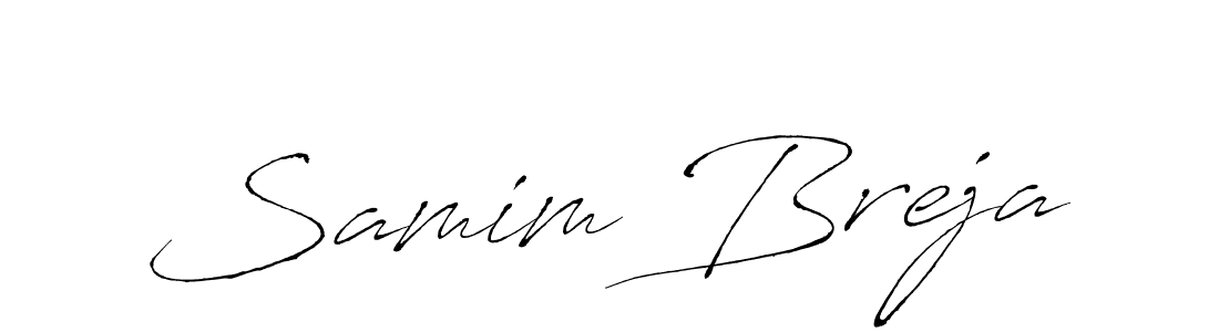 Make a beautiful signature design for name Samim Breja. With this signature (Antro_Vectra) style, you can create a handwritten signature for free. Samim Breja signature style 6 images and pictures png