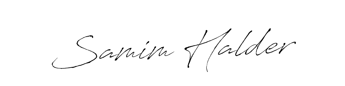 This is the best signature style for the Samim Halder name. Also you like these signature font (Antro_Vectra). Mix name signature. Samim Halder signature style 6 images and pictures png