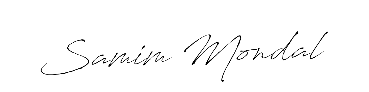 Create a beautiful signature design for name Samim Mondal. With this signature (Antro_Vectra) fonts, you can make a handwritten signature for free. Samim Mondal signature style 6 images and pictures png