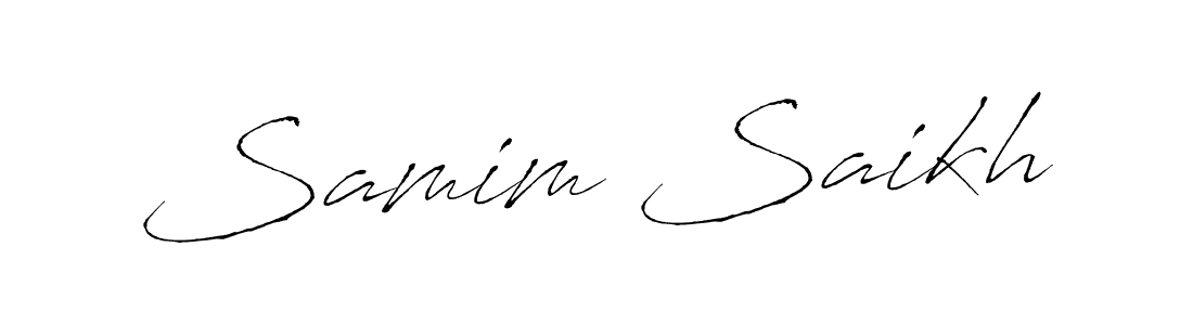 Antro_Vectra is a professional signature style that is perfect for those who want to add a touch of class to their signature. It is also a great choice for those who want to make their signature more unique. Get Samim Saikh name to fancy signature for free. Samim Saikh signature style 6 images and pictures png