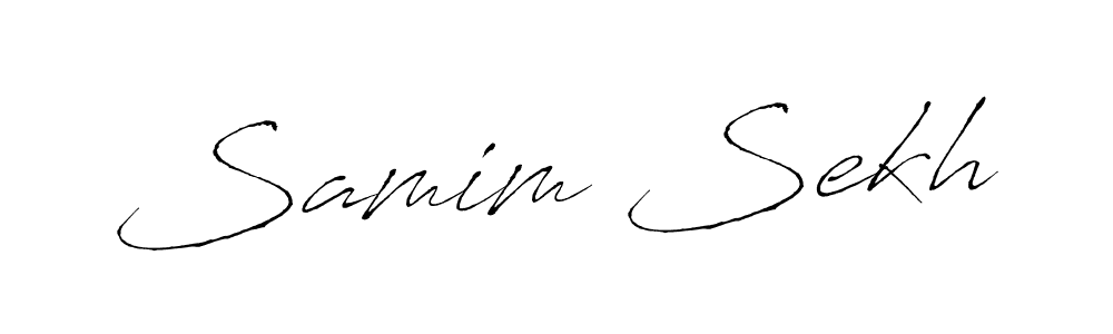 Design your own signature with our free online signature maker. With this signature software, you can create a handwritten (Antro_Vectra) signature for name Samim Sekh. Samim Sekh signature style 6 images and pictures png