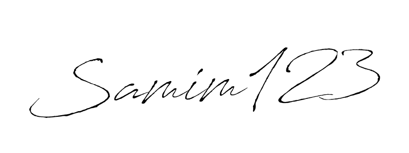 Similarly Antro_Vectra is the best handwritten signature design. Signature creator online .You can use it as an online autograph creator for name Samim123. Samim123 signature style 6 images and pictures png