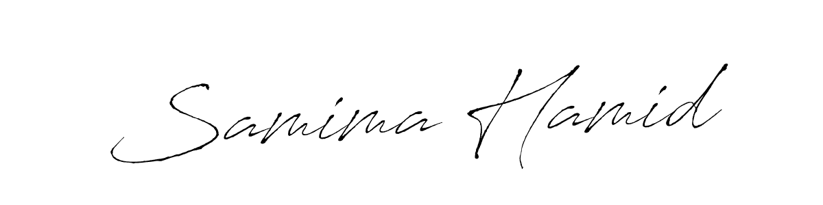 How to make Samima Hamid name signature. Use Antro_Vectra style for creating short signs online. This is the latest handwritten sign. Samima Hamid signature style 6 images and pictures png