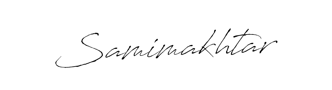 How to make Samimakhtar signature? Antro_Vectra is a professional autograph style. Create handwritten signature for Samimakhtar name. Samimakhtar signature style 6 images and pictures png