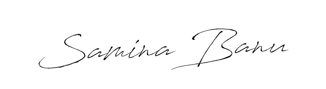 Use a signature maker to create a handwritten signature online. With this signature software, you can design (Antro_Vectra) your own signature for name Samina Banu. Samina Banu signature style 6 images and pictures png