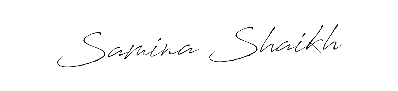 Use a signature maker to create a handwritten signature online. With this signature software, you can design (Antro_Vectra) your own signature for name Samina Shaikh. Samina Shaikh signature style 6 images and pictures png