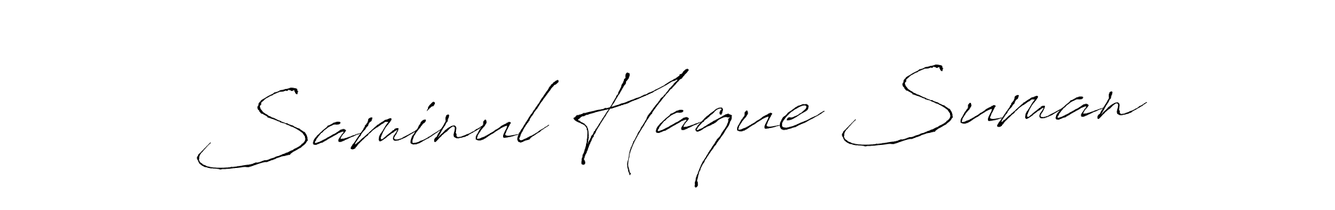 Antro_Vectra is a professional signature style that is perfect for those who want to add a touch of class to their signature. It is also a great choice for those who want to make their signature more unique. Get Saminul Haque Suman name to fancy signature for free. Saminul Haque Suman signature style 6 images and pictures png