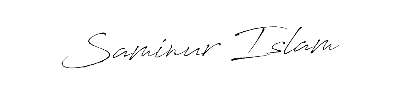 Use a signature maker to create a handwritten signature online. With this signature software, you can design (Antro_Vectra) your own signature for name Saminur Islam. Saminur Islam signature style 6 images and pictures png
