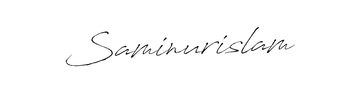 Also we have Saminurislam name is the best signature style. Create professional handwritten signature collection using Antro_Vectra autograph style. Saminurislam signature style 6 images and pictures png