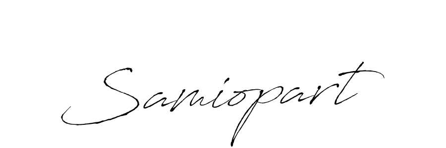 Design your own signature with our free online signature maker. With this signature software, you can create a handwritten (Antro_Vectra) signature for name Samiopart. Samiopart signature style 6 images and pictures png